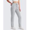 imageMAGCOMSEN Womens Sherpa Lined Sweatpants Winter Warm Fleece Pants Water Resistant Heavy Insulated Thermal Pants OutdoorLight Grey