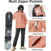 imageMAGCOMSEN Womens Ski Jacket Waterproof Insulated Snow Jacket Warm Windproof Winter Coats with Hood Fleece Lined JacketApricot