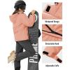 imageMAGCOMSEN Womens Ski Jacket Waterproof Insulated Snow Jacket Warm Windproof Winter Coats with Hood Fleece Lined JacketApricot