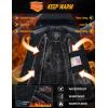 imageMAGCOMSEN Womens Ski Jacket Waterproof Insulated Snow Jacket Warm Windproof Winter Coats with Hood Fleece Lined JacketBlack