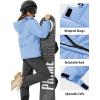 imageMAGCOMSEN Womens Ski Jacket Waterproof Insulated Snow Jacket Warm Windproof Winter Coats with Hood Fleece Lined JacketLight Blue