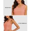 imageMAGCOMSEN Womens Sleeveless Workout Shirts UPF 80 Dry Fit Running Wicking Tank Tops Athletic Gym SummerApricot