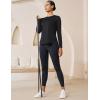 imageMAGCOMSEN Womens Sun Shirts SPF Long Sleeve Workout Tops Athletic UV Protection UPF 80 Quick Dry T ShirtBlack