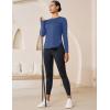 imageMAGCOMSEN Womens Sun Shirts SPF Long Sleeve Workout Tops Athletic UV Protection UPF 80 Quick Dry T ShirtBlue Grey