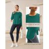 imageMAGCOMSEN Womens Sun Shirts SPF Long Sleeve Workout Tops Athletic UV Protection UPF 80 Quick Dry T ShirtEmerald Green
