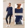 imageMAGCOMSEN Womens Sun Shirts SPF Long Sleeve Workout Tops Athletic UV Protection UPF 80 Quick Dry T ShirtNavy