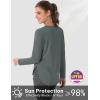 imageMAGCOMSEN Womens Sun Shirts SPF Long Sleeve Workout Tops Athletic UV Protection UPF 80 Quick Dry T ShirtSea Stone Grey