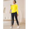 imageMAGCOMSEN Womens Sun Shirts SPF Long Sleeve Workout Tops Athletic UV Protection UPF 80 Quick Dry T ShirtYellow