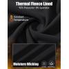 imageMAGCOMSEN Womens Thermal Shirts Fleece Pullover Long Sleeve Undershirt Tops Warm Workout Winter Base LayerBlack