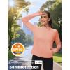 imageMAGCOMSEN Womens UPF 50 Lightweight Zip Up Jackets Cropped Athletic Workout UV Protection Sun Shirt RunningApricot