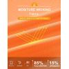 imageMAGCOMSEN Womens UPF 50 Lightweight Zip Up Jackets Cropped Athletic Workout UV Protection Sun Shirt RunningOrange