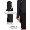 imageMAGCOMSEN Womens UPF 80 Sun Protection Hoodie Long Sleeve Hiking Fishing Lightweight UV Rashguard with Thumb HoleBlack