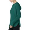 imageMAGCOMSEN Womens UPF 80 Sun Protection Hoodie Long Sleeve Hiking Fishing Lightweight UV Rashguard with Thumb HoleE Green