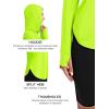 imageMAGCOMSEN Womens UPF 80 Sun Protection Hoodie Long Sleeve Hiking Fishing Lightweight UV Rashguard with Thumb HoleF Green