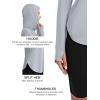 imageMAGCOMSEN Womens UPF 80 Sun Protection Hoodie Long Sleeve Hiking Fishing Lightweight UV Rashguard with Thumb HoleL Grey