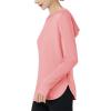 imageMAGCOMSEN Womens UPF 80 Sun Protection Hoodie Long Sleeve Hiking Fishing Lightweight UV Rashguard with Thumb HoleLight Pink