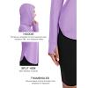 imageMAGCOMSEN Womens UPF 80 Sun Protection Hoodie Long Sleeve Hiking Fishing Lightweight UV Rashguard with Thumb HoleLight Purple
