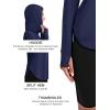 imageMAGCOMSEN Womens UPF 80 Sun Protection Hoodie Long Sleeve Hiking Fishing Lightweight UV Rashguard with Thumb HoleNavy