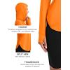 imageMAGCOMSEN Womens UPF 80 Sun Protection Hoodie Long Sleeve Hiking Fishing Lightweight UV Rashguard with Thumb HoleOrange