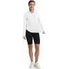 imageMAGCOMSEN Womens UPF 80 Sun Protection Hoodie Long Sleeve Hiking Fishing Lightweight UV Rashguard with Thumb HoleWhite