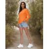 imageMAGCOMSEN Womens UPF 80 Workout Shirts Long Sleeve Atheltic TShirt Quick Dry Rash Guard Swim TopsNeon Orange