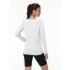 imageMAGCOMSEN Womens UPF 80 Workout Shirts Long Sleeve Atheltic TShirt Quick Dry Rash Guard Swim TopsWhite