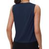 imageMAGCOMSEN Womens Workout Tank Tops Crop Sleeveless Athletic Moisture Wicking Loose Fit Summer ShirtNavyblue