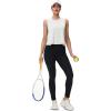 imageMAGCOMSEN Womens Workout Tank Tops Crop Sleeveless Athletic Moisture Wicking Loose Fit Summer ShirtWhite