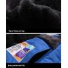 imageMountain Jackets for Men Fleece Climbing Snow Ski Jacket Winter Snowboarding Windproof Softshell Skiing Jacket Waterproof Hoodie Blue