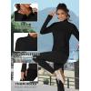 imageTACVASEN Womens Fleece Pullover Quarter Zip Sweatshirt Thermal Shirts Long Sleeve Athletic TopsBlack