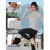 imageTACVASEN Womens Fleece Pullover Quarter Zip Sweatshirt Thermal Shirts Long Sleeve Athletic TopsLight Grey