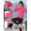 imageTACVASEN Womens Fleece Pullover Quarter Zip Sweatshirt Thermal Shirts Long Sleeve Athletic TopsRose Red