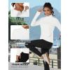 imageTACVASEN Womens Fleece Pullover Quarter Zip Sweatshirt Thermal Shirts Long Sleeve Athletic TopsWhite