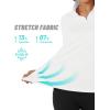 imageTACVASEN Womens Fleece Pullover Quarter Zip Sweatshirt Thermal Shirts Long Sleeve Athletic TopsWhite