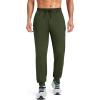 imageMAGCOMSEN Mens Fleece Joggers with Pockets Winter Warm Pants Workout Athletic Gym Sweatpants for MenArmy Green