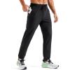 imageMAGCOMSEN Mens Hiking Pants Mens Lightweight Pants Quick Dry UPF 50 Joggers Athletic Workout Travel Casual with PocketBlack