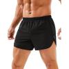 imageMAGCOMSEN Mens Running Shorts Mens 3 Inch Shorts Quick Dry Lightweight for Athleic Workout Gym Sports with Liner PocketBlack