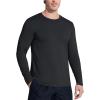 imageMAGCOMSEN Mens UPF 50 Shirts Long Sleeve UV Protection Quick Dry TShirt Rash Guard for Fishing Running BeachBlack