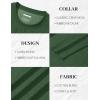 imageMAGCOMSEN Mens Long Sleeve Shirts Cotton Crew Neck T Shirt Solid Casual Shirt Lightweight Work Tee ShirtsDark Green