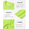 imageMAGCOMSEN Mens Long Sleeve Shirts Cotton Crew Neck T Shirt Solid Casual Shirt Lightweight Work Tee ShirtsFl Green