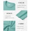 imageMAGCOMSEN Mens Long Sleeve Shirts Cotton Crew Neck T Shirt Solid Casual Shirt Lightweight Work Tee ShirtsGrey Green