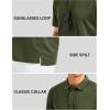 imageMAGCOMSEN Mens Polo Shirts Short Sleeve Golf Quick Dry Collared Moisture Wicking Athletic Performance PolosArmy Green