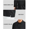 imageMAGCOMSEN Mens Polo Shirts Short Sleeve Golf Quick Dry Collared Moisture Wicking Athletic Performance PolosBlack