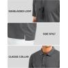 imageMAGCOMSEN Mens Polo Shirts Short Sleeve Golf Quick Dry Collared Moisture Wicking Athletic Performance PolosDark Grey
