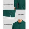 imageMAGCOMSEN Mens Polo Shirts Short Sleeve Golf Quick Dry Collared Moisture Wicking Athletic Performance PolosEmerald Green