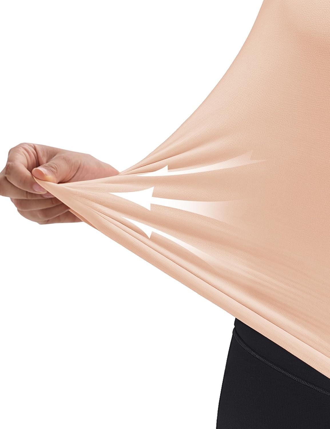 imageMAGCOMSEN Womens Crop Tank Tops Workout Sleeveless Shirts Loose Fit Gym Yoga Top with Side SlitsApricot