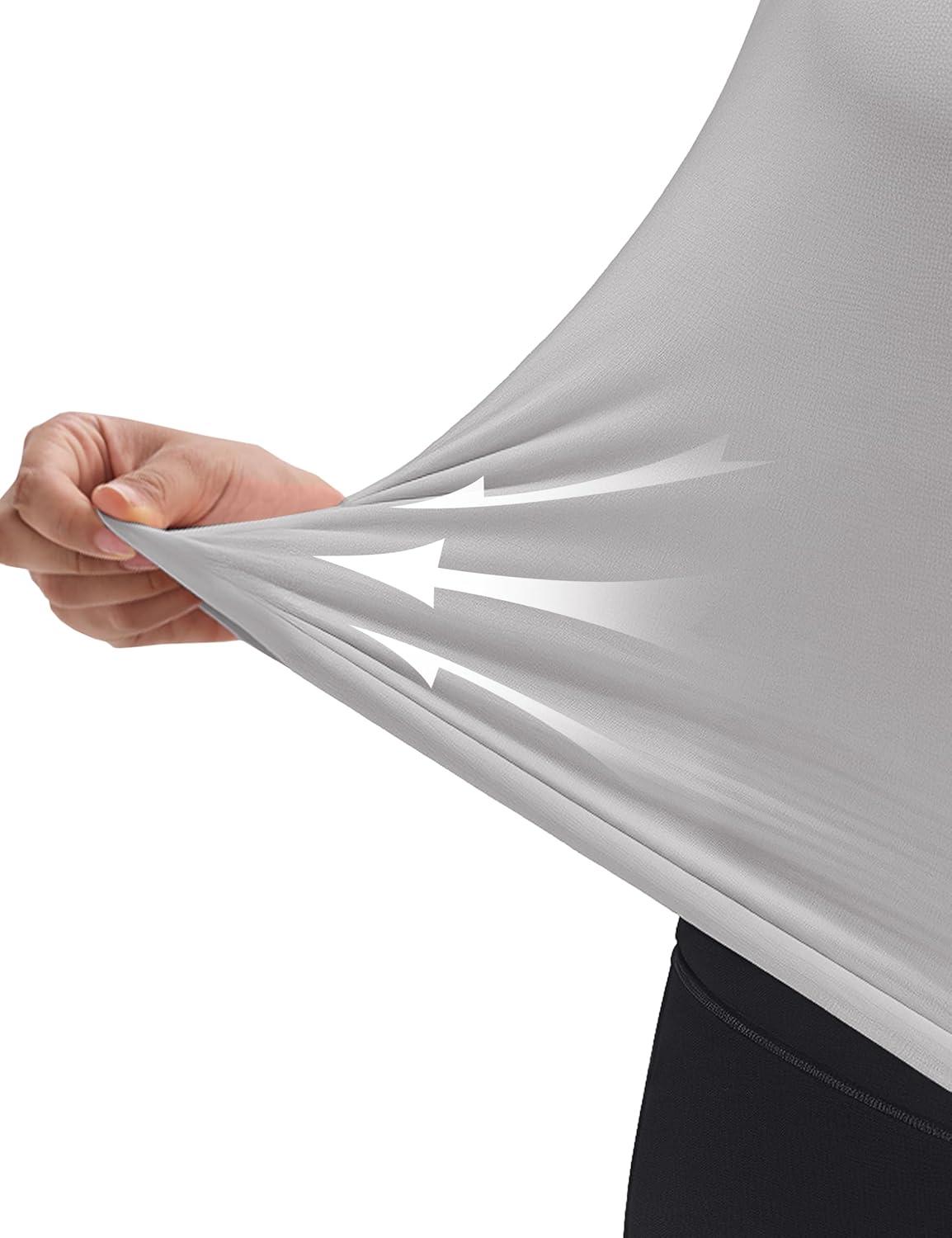 imageMAGCOMSEN Womens Crop Tank Tops Workout Sleeveless Shirts Loose Fit Gym Yoga Top with Side SlitsLight Grey