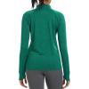 imageMAGCOMSEN Womens UPF 50 Athletic Jackets Full Zip Lightweight Workout Jacket SPF Sun Protection Shirts Hiking RunningGreen