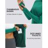 imageMAGCOMSEN Womens UPF 50 Athletic Jackets Full Zip Lightweight Workout Jacket SPF Sun Protection Shirts Hiking RunningGreen