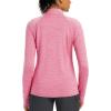 imageMAGCOMSEN Womens UPF 50 Athletic Jackets Full Zip Lightweight Workout Jacket SPF Sun Protection Shirts Hiking RunningPink